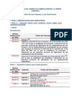 Guía de Normas de Correcta Fabricación de La Unión Europea