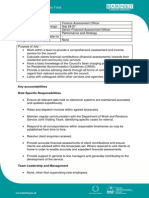 Finance Assessment Officer - Role Profile - 100739