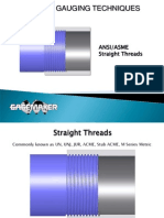 Thread Gauging Techniques: Ansi/Asme Straight Threads