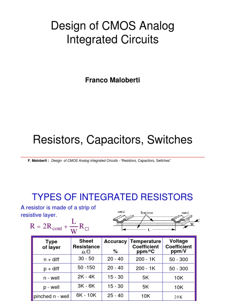 CMOS Analog Circuit Design Essentials | PDF | Cmos | Capacitor