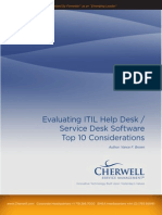 Top 10 Considerations for Selecting Help Desk Software