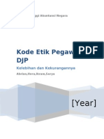 Etika Profesi - Kode Etik Pegawai DJP