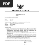 Surat Permohonan Perubahan Rekening