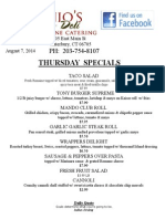 Daily Specials