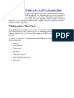 Learn to Use Excel Pivot Tables to Organize Data