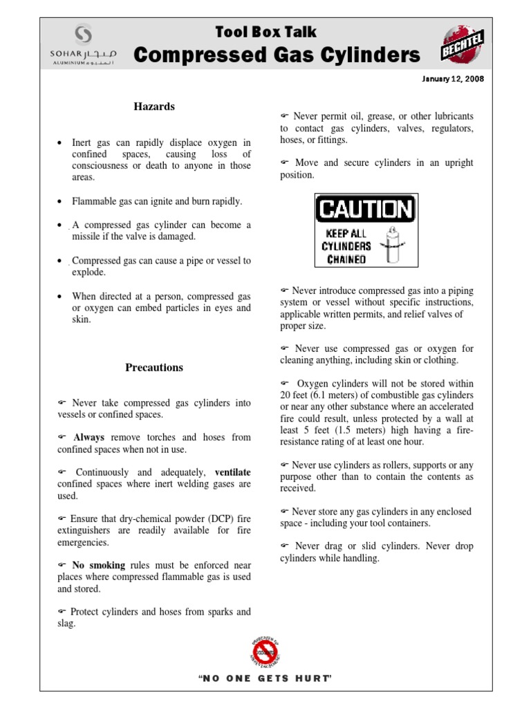 34A. Compressed Gas Cylinders | PDF