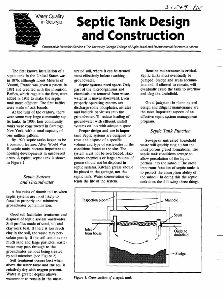 Septic Tank Design & Construction | PDF | Septic Tank | Hydrology