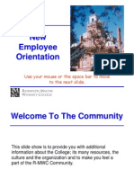 New Employee Orientation