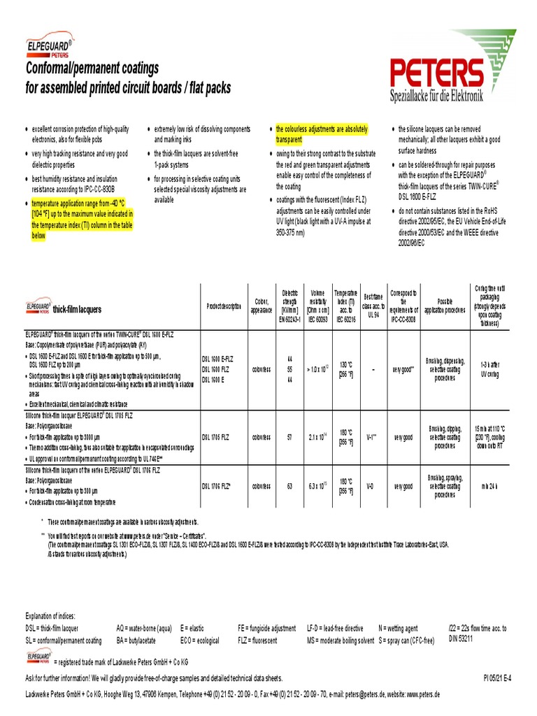 Coating List | Download Free PDF | Printed Circuit Board | Building ...