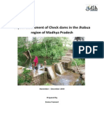 Impact Assessment of Check Dams in the Jhabua Region of Madhya Pradesh