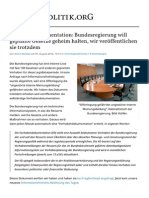Vorhabendokumentation: Bundesregierung PDF