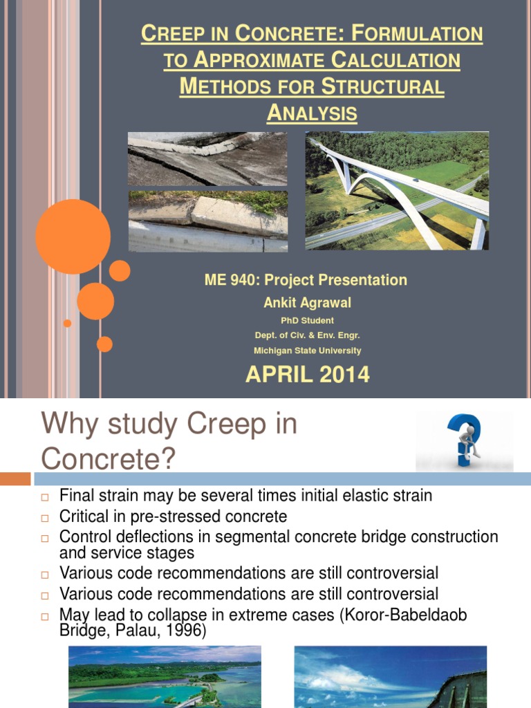 Creep in Concrete | PDF | Viscoelasticity | Creep (Deformation)
