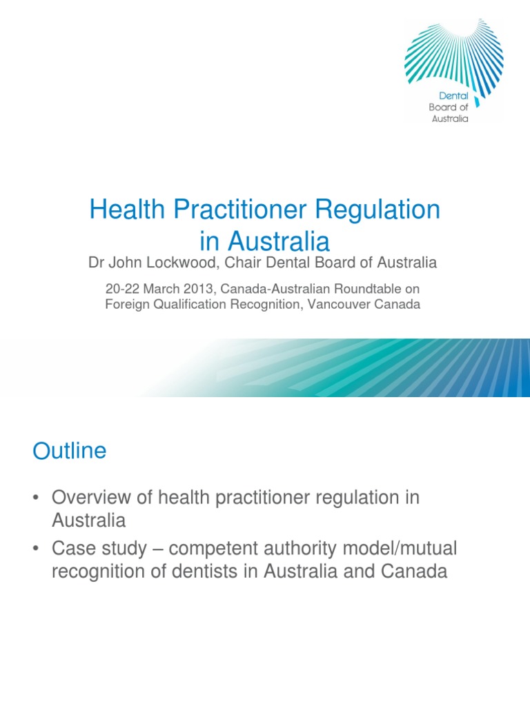 Health Practitioner Regulation in Australia Physician Health