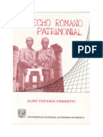 Ferretti, Aldo Topasio - Derecho Romano Patrimonial