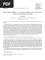 Download ESL Reading Textbooks vs University Textbooks Are We Giving Our Students the Input They May Need 2011 Miller by deheza77 SN236146881 doc pdf