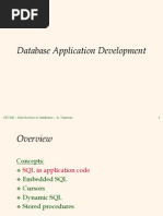 Database Application Development: CSC343 - Introduction To Databases - A. Vaisman 1