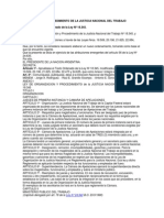 Organizacion y Procedimiento de La Justicia Nacional Del Trabajo 18345