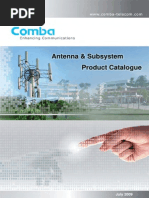 Comba Antenna and Subsystem Product Catalogue v1.0 - 2009