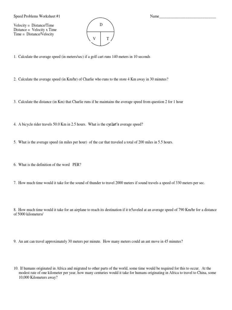 Printables Speed Velocity And Acceleration Problems Worksheet Answers speed acceleration worksheet