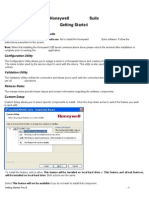 Installing Honeywell Suite Software