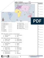 World Geography - Continents: C D E L F M K G H J A B D A B C C