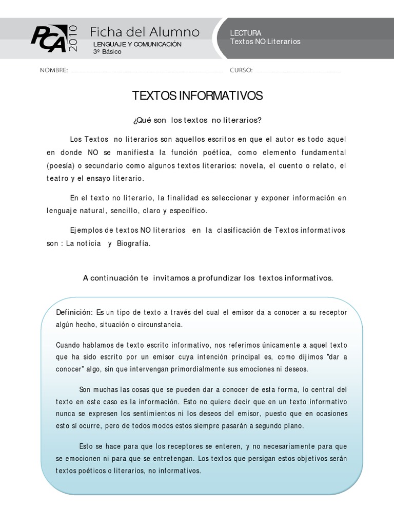 Ejemplos de Textos Informativos | PDF | Noticias | Biografía