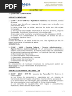 Aula Extra - Exercícios ESAF - Informática