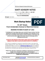 Community Advisory Notice Work Startup 8.5.14