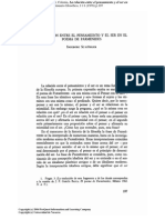 La Relacion Entre El Pensamiento y El Ser en El Poema de Parmenides