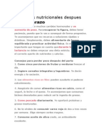 Alimentos Nutricionales Despues Del