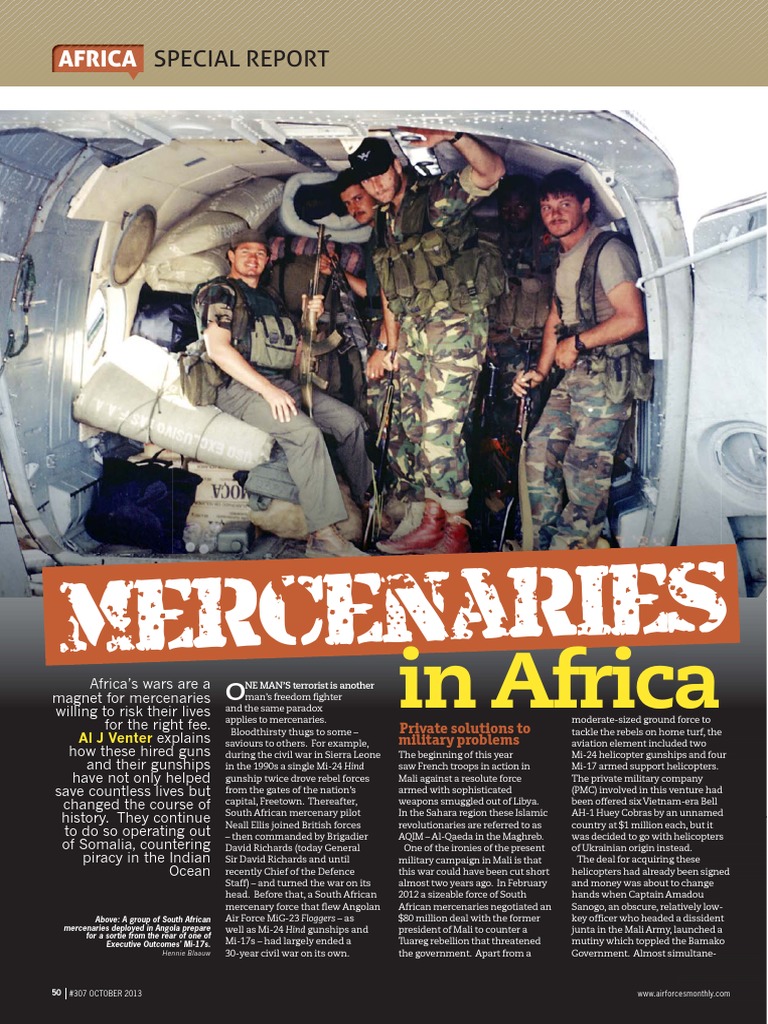 Mercenaries' Impact in African Conflicts | PDF | Mercenary | Piracy Off ...