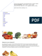 Alimentos Com Vitamina A, B, C, D, E, K - 2011