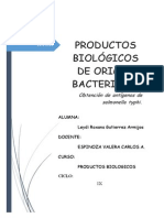 Productos Biológicos de Origen Bacteriano