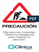 Banner Precaución