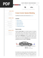 Control Tutorials For MATLAB and Simulink - Cruise Control - System Modeling