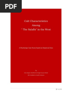 Download Cult Charateristics Among the Salafis by Abu Aaliyah Abdullah ibn Dwight SN236181261 doc pdf