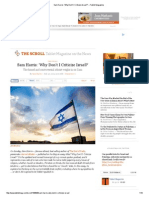 Sam Harris - 'Why Don't I Criticize Israel - ' - Tablet Magazine