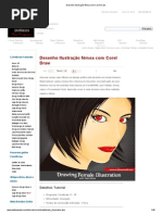 Desenho Ilustração Fêmea Com Corel Draw