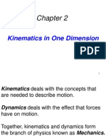 Chapter 2 Kinematics 1D