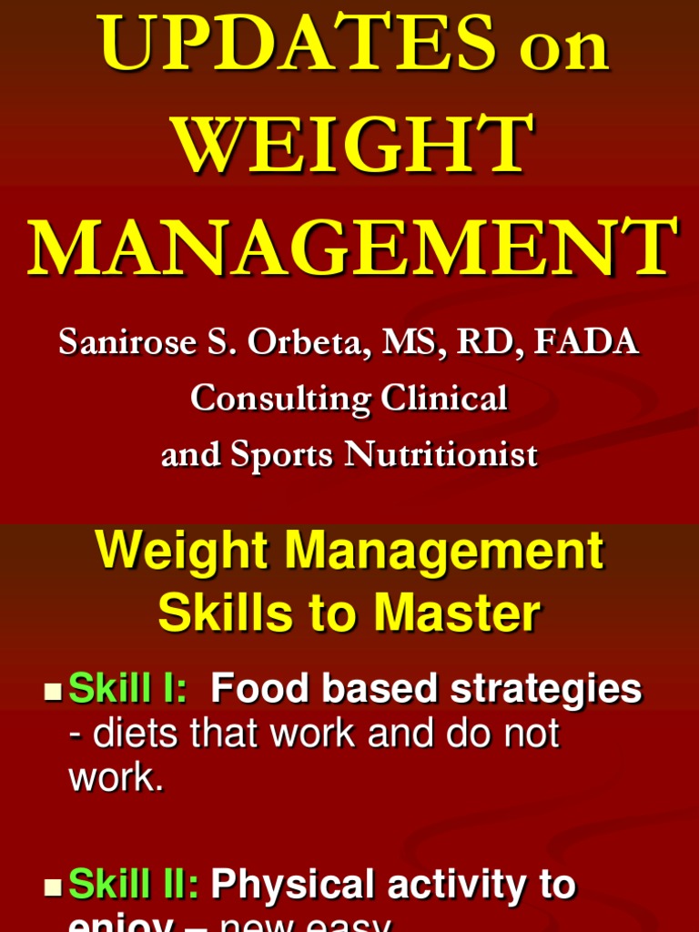 Effective Weight Management Strategies | PDF | Dieting | Body Mass Index