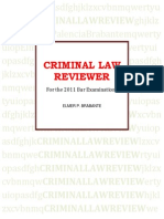 Criminal Law Reviewer by Elmer Brabante