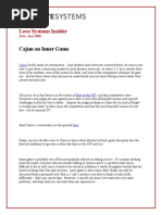Download Love Systems Insider Cajun on Inner Game by Love Systems SN23619583 doc pdf