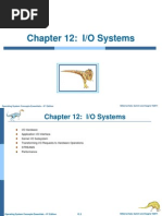 Chapter - 12 I/O Systems, Operating Systems