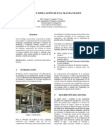 Modelado y Simulacion de Una Planta Piloto