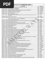 Tally Exrercise 2: Date Description Amount