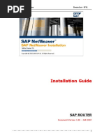 Installation Guide: Sap Router