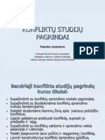 Konfliktų Studijų Pagrindai