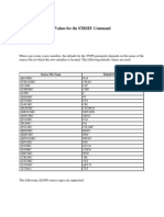 Default New Member Values For The STRSEU Command