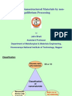 Synthesis of Nanostructured Materials by Non-Equilibrium Processing