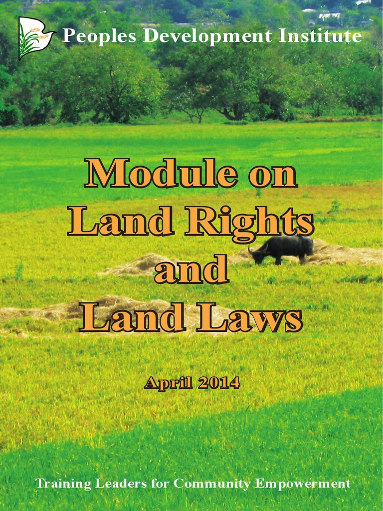 Module On Land Rights & Land Laws PDF